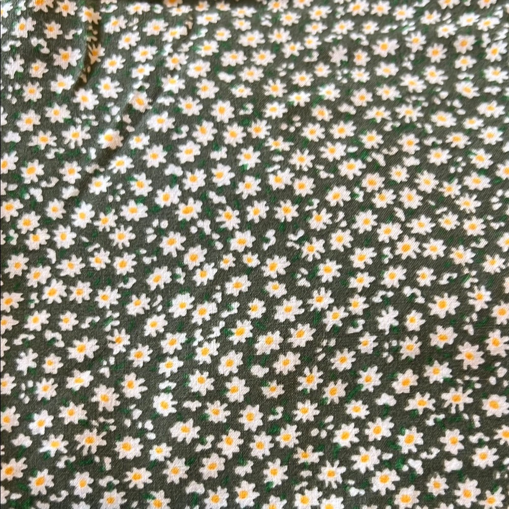 Green floral mini skirt - Picture 5 of 5